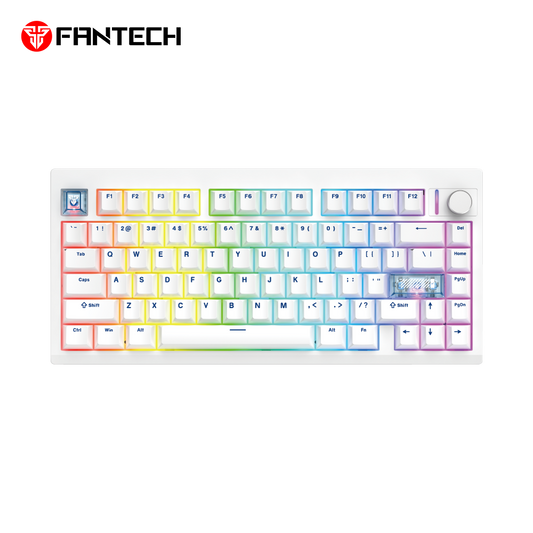 Tastatura Mehanicka Gaming Fantech MK921 Maxfit 8 Wireless white brown switch