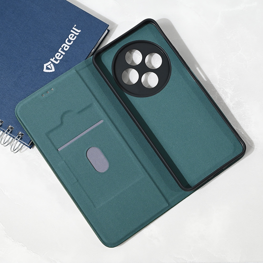 Torbica Teracell Elegant Flip za Xiaomi Redmi 14C/Redmi A4 tamno zelena