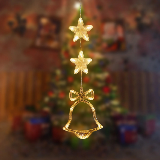 Novogodisnji ukras LED zvonce i zvezdice EL