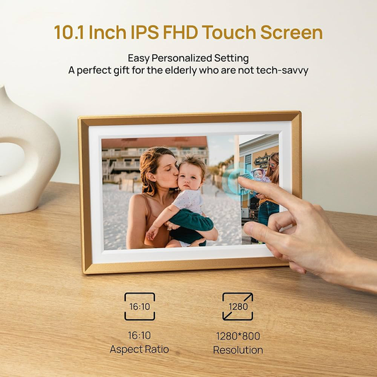 Digitalni foto ram Arzopa 10,1'' Gold Metal 32GB