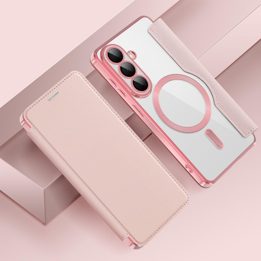 Torbica Magsafe Lux Bi Fold za Samsung S941B Galaxy S26 roze