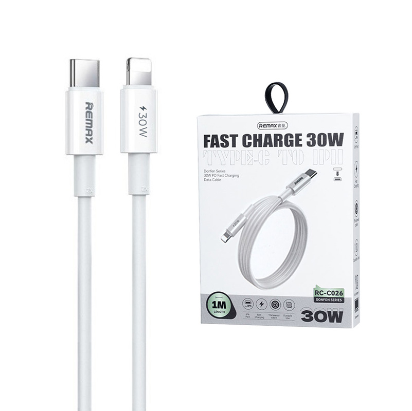 Data kabl REMAX Dofon Series 30W PD Fast Charging 1M RC-C026 Type C na iPhone lightning beli