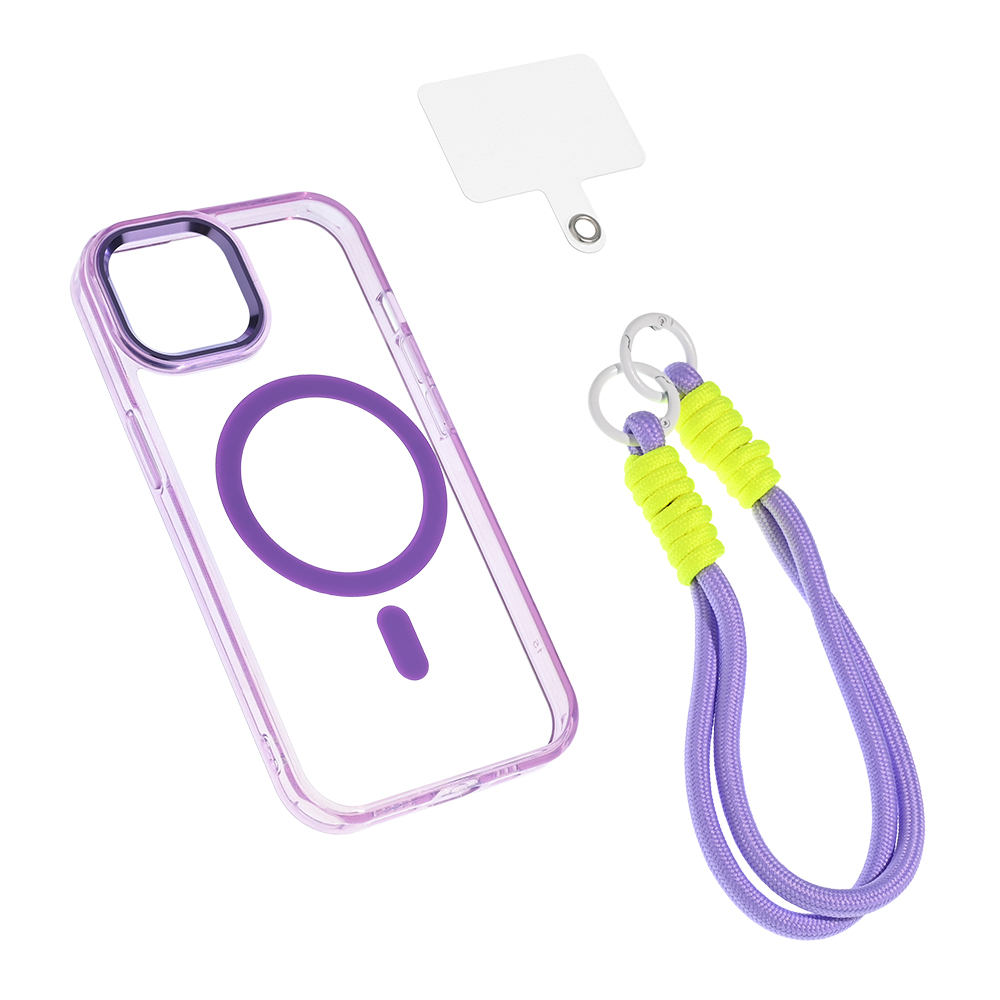 Torbica Magsafe Loop za iPhone 15 6.1 ljubicasta