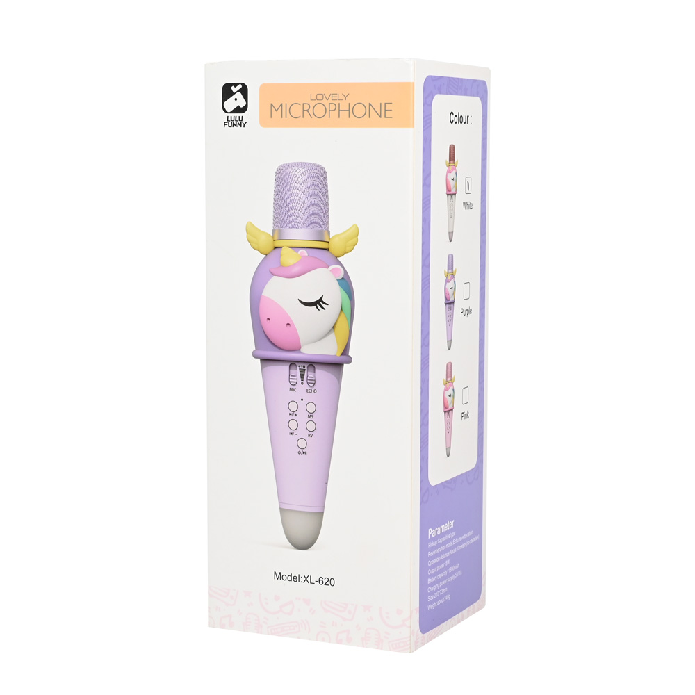 Bluetooth mikrofon Unicorn beli