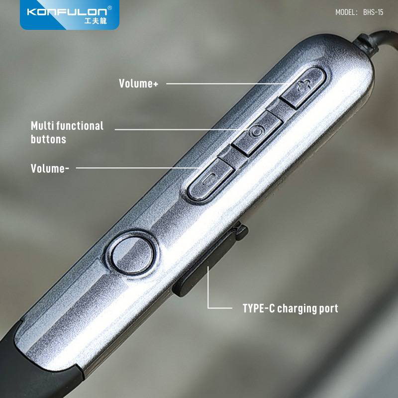 Slusalice KONFULON BHS-15 Magnetic wireless crne
