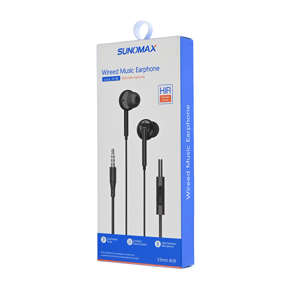 Slusalice Sunomax H-45 3.5mm crne