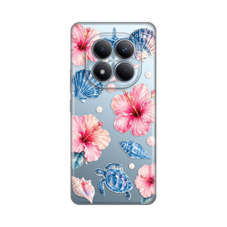 Torbica Silikonska Print Skin za Xiaomi Redmi Note 15 Pro 4G Hibiscus Sea