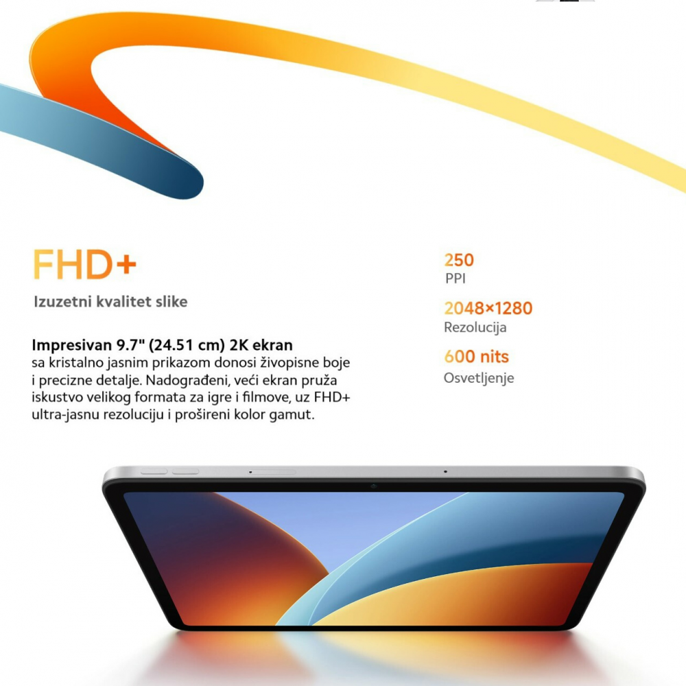 Tablet Xiaomi Redmi Pad 2 9.7" 4/64GB WiFi sivi