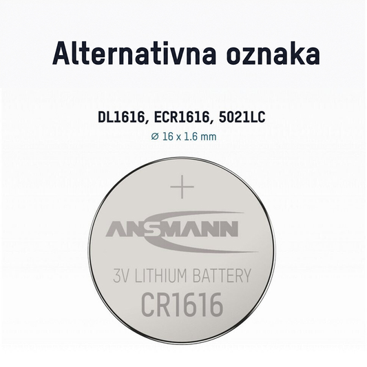 ANSMANN Baterija litijum CR1616 5020132
