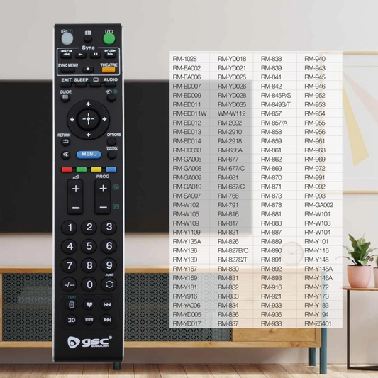 GSC univerzalni daljinski upravljac za Sony televizore