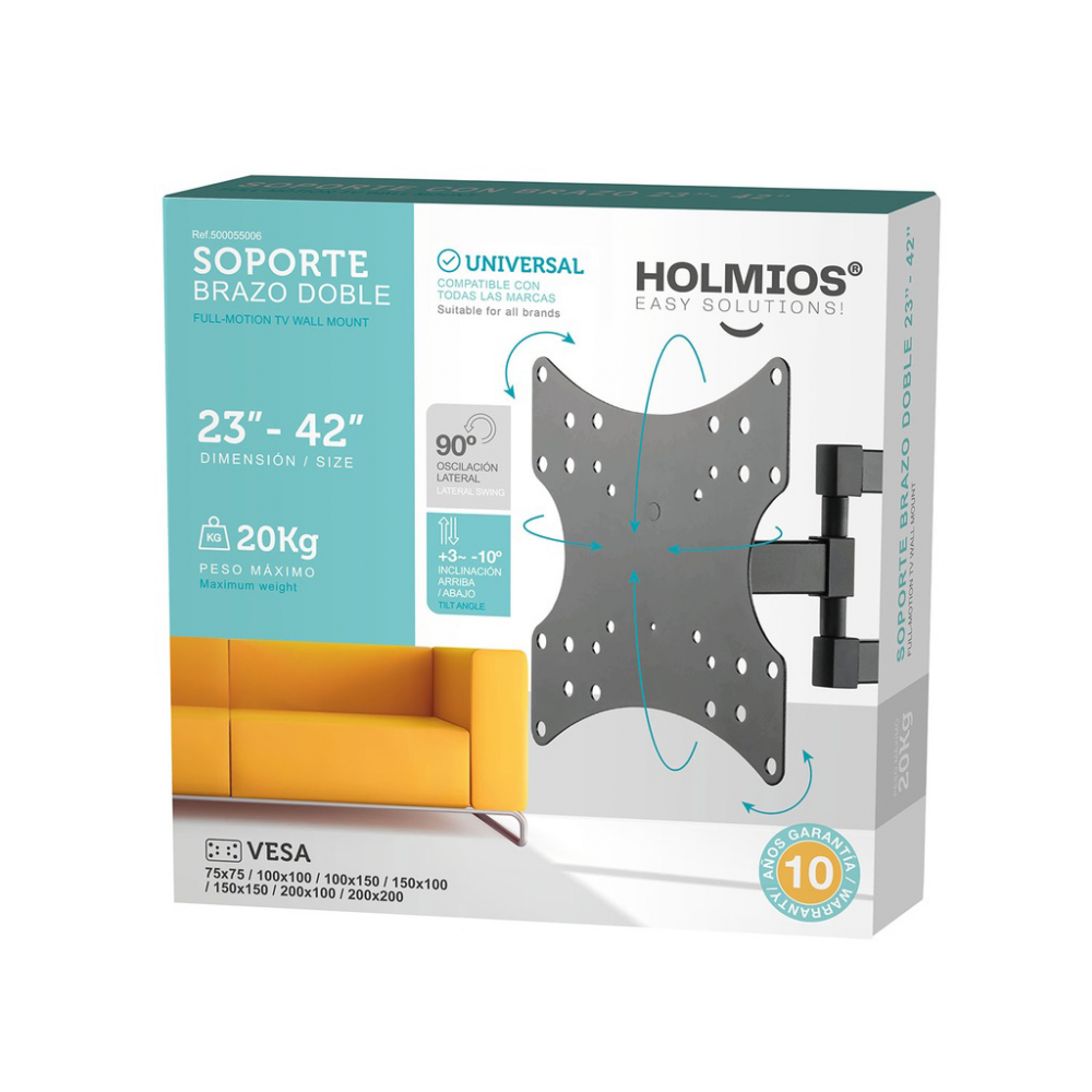 Holmios dupli zglobni TV nosac 55006 23"-42"