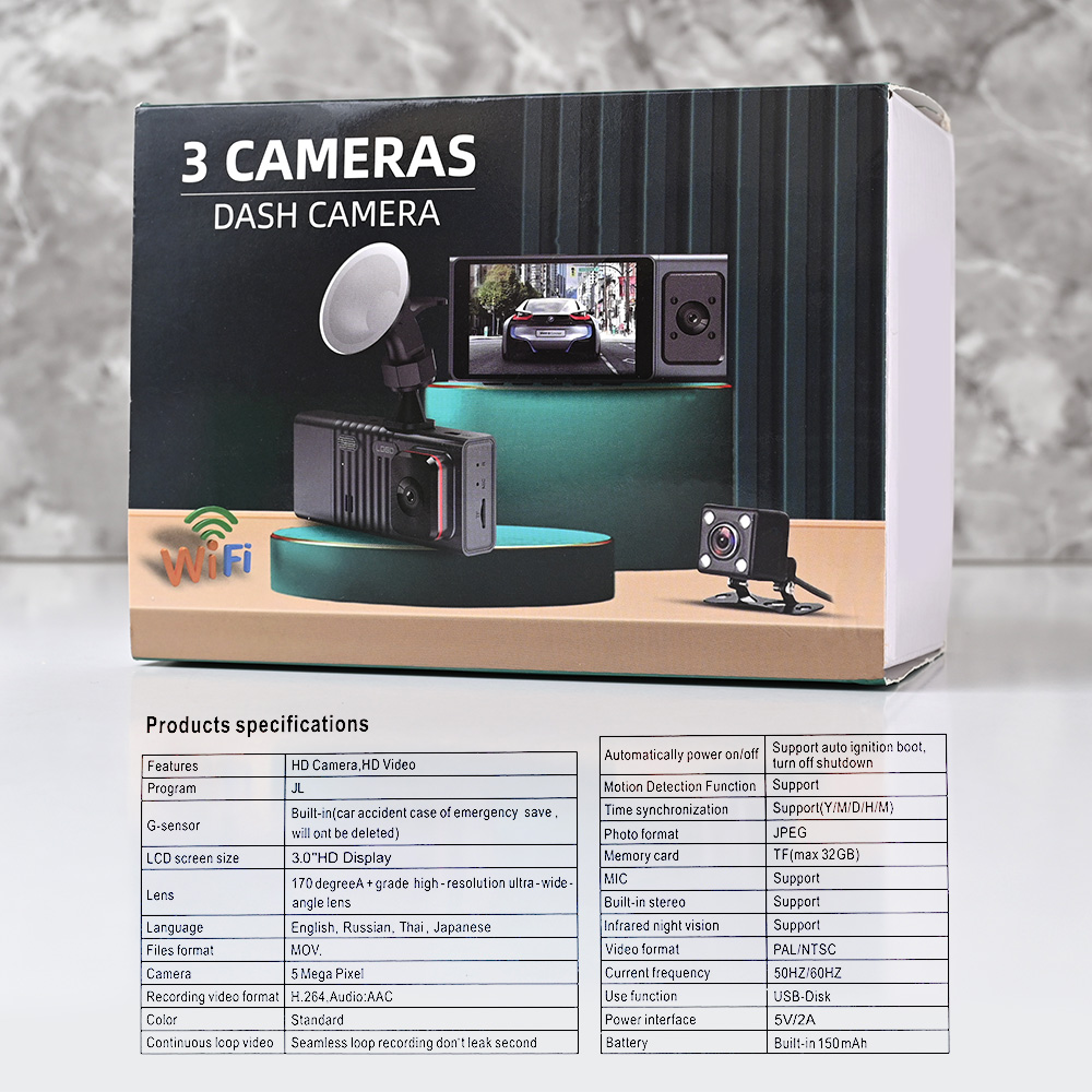Kamera za Auto DashCam T1 JWD 1080P crna