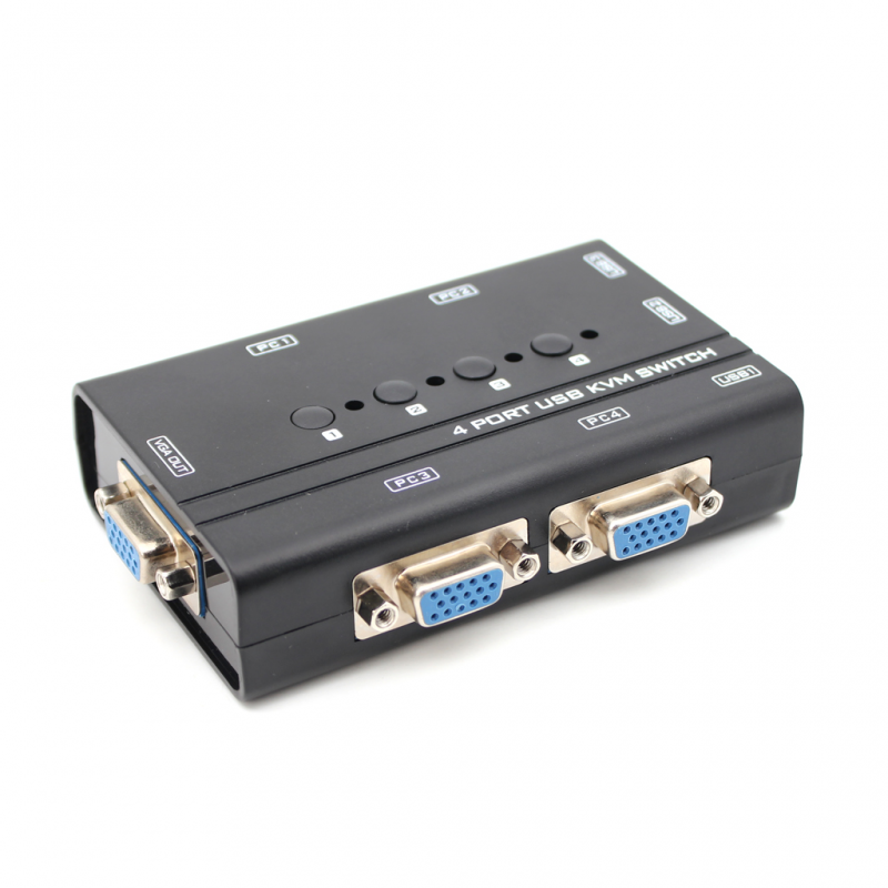 KVM switch 4 PC-a na isti monitor,mis,tastaturu JWD-SP27