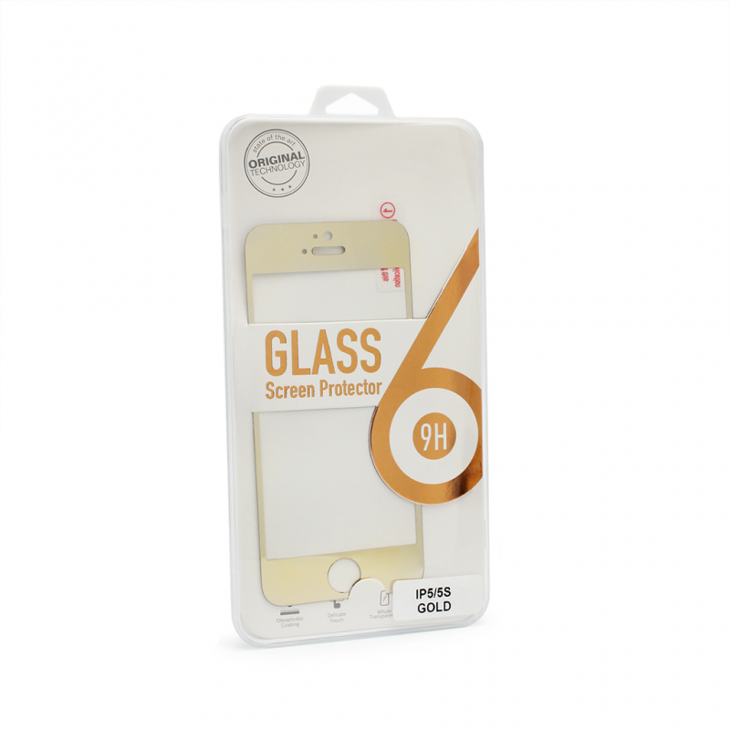 Zastitno Staklo Tempered glass za iPhone 5 zlatni