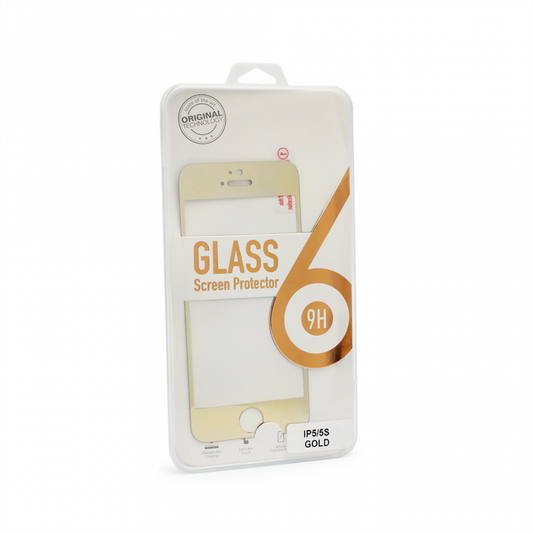Zastitno Staklo Tempered glass za iPhone 5 zlatni