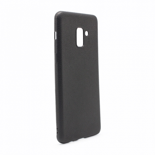 Torbica Leather Look za Samsung A730F Galaxy A8 Plus 2018 crna