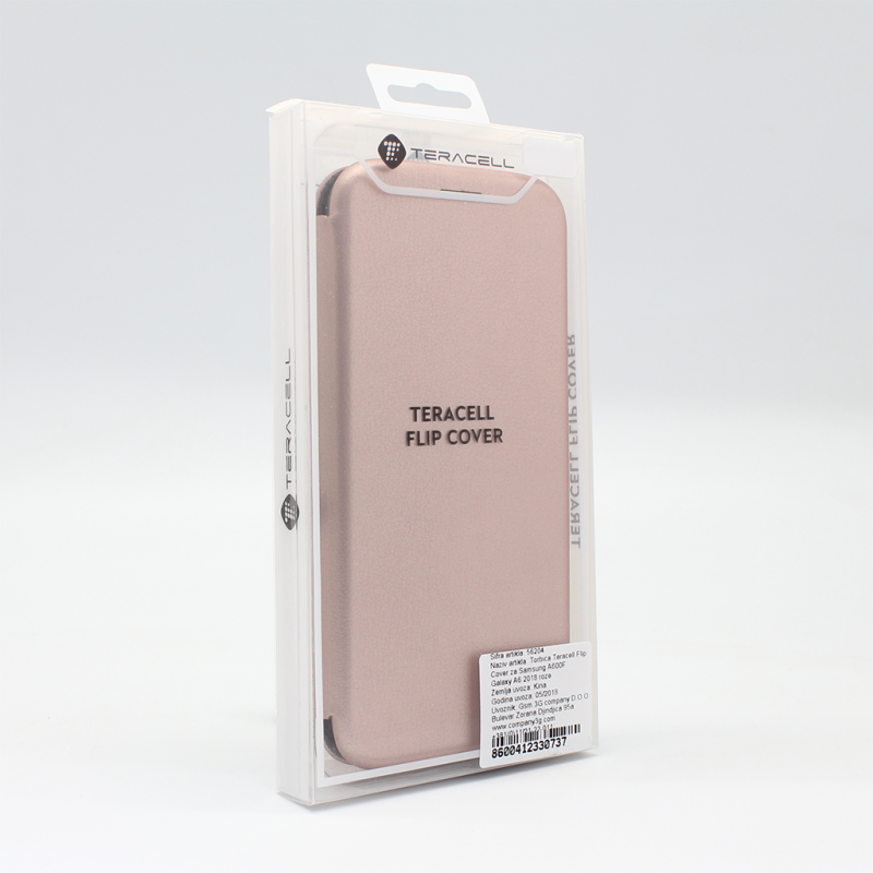 Torbica Teracell Flip Cover za Samsung A600F Galaxy A6 2018 roze