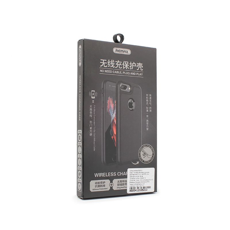Wireless punjac REMAX WCC-01 za Iphone 6 Plus/7 Plus 5V/1A crni