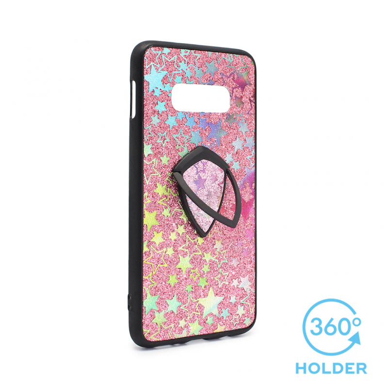 Torbica Colorful Star za Samsung G970 S10e + holder pink