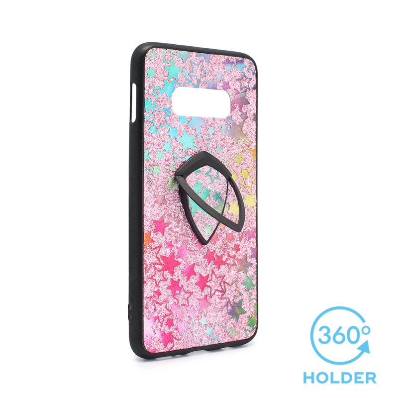 Torbica Colorful Star za Samsung G970 S10e + holder pink