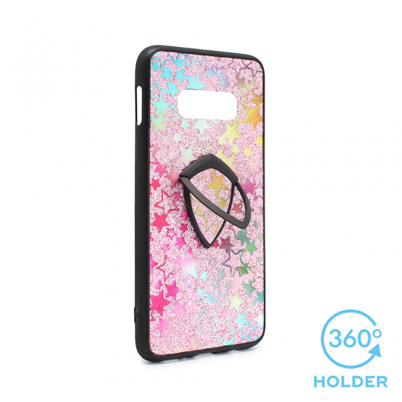 Torbica Colorful Star za Samsung G970 S10e + holder pink