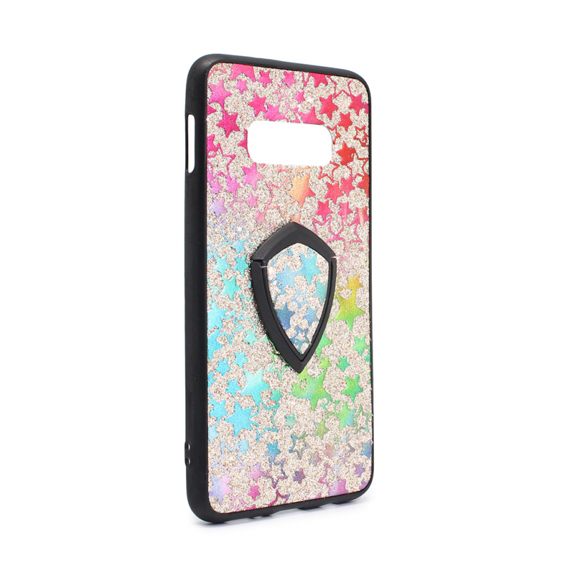 Torbica Colorful Star za Samsung G970 S10e + holder srebrna