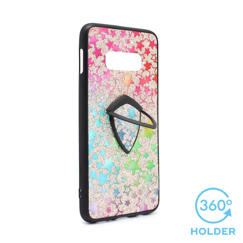 Torbica Colorful Star za Samsung G970 S10e + holder srebrna
