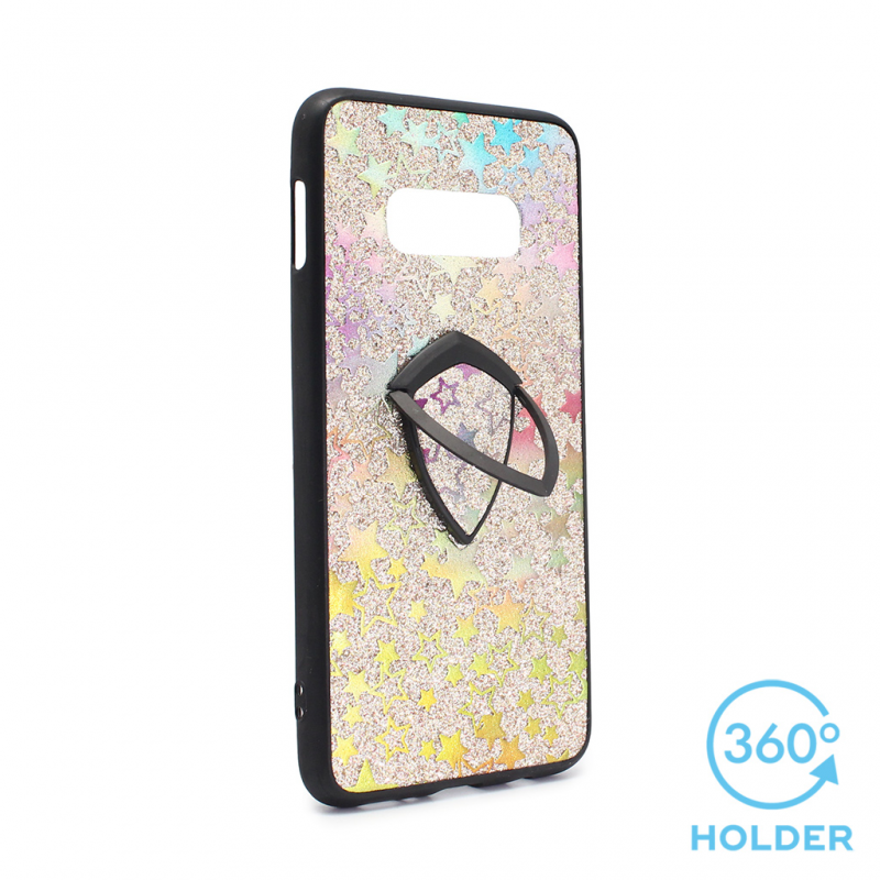 Torbica Colorful Star za Samsung G970 S10e + holder srebrna
