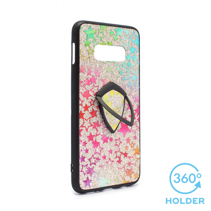 Torbica Colorful Star za Samsung G970 S10e + holder srebrna