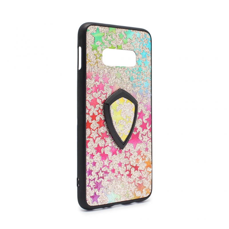 Torbica Colorful Star za Samsung G970 S10e + holder srebrna