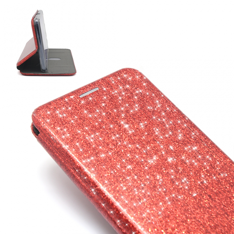 Torbica Flip Crystal za iPhone XS Max crvena