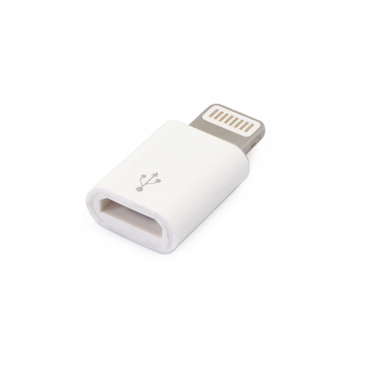 Adapter micro USB na iPhone beli