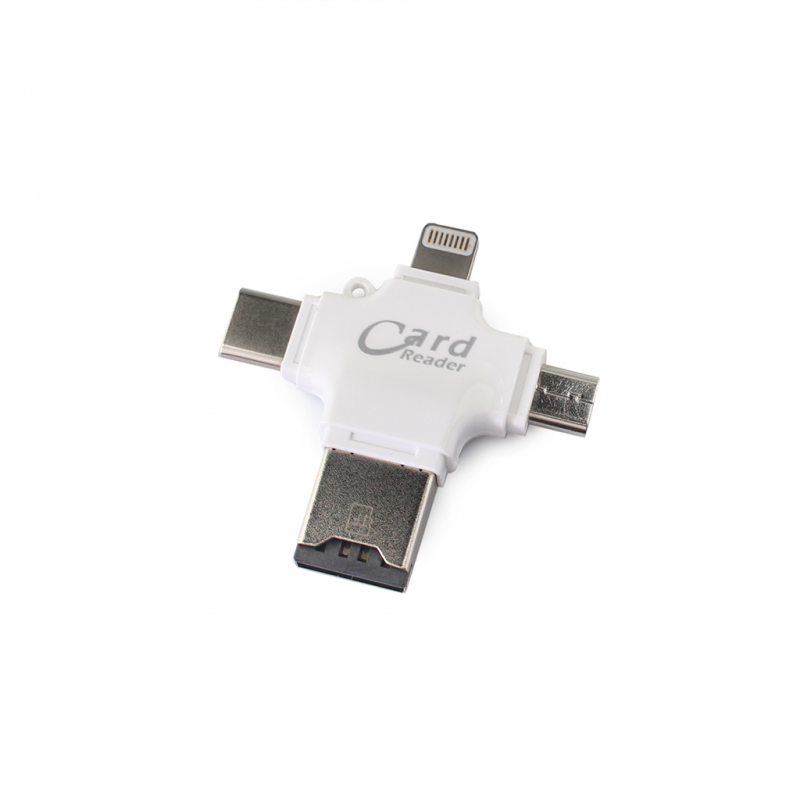 Citac kartica za iPhone + Type C + micro USB + USB