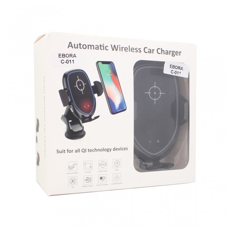 Auto stalak Wireless Ebora C-011 10W crni