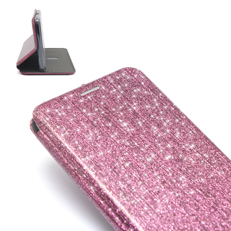 Torbica Flip Crystal za iPhone XS Max pink