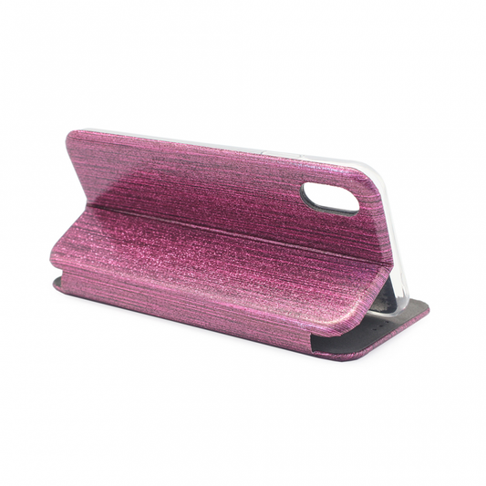 Torbica Flip Crystal za iPhone XS Max pink