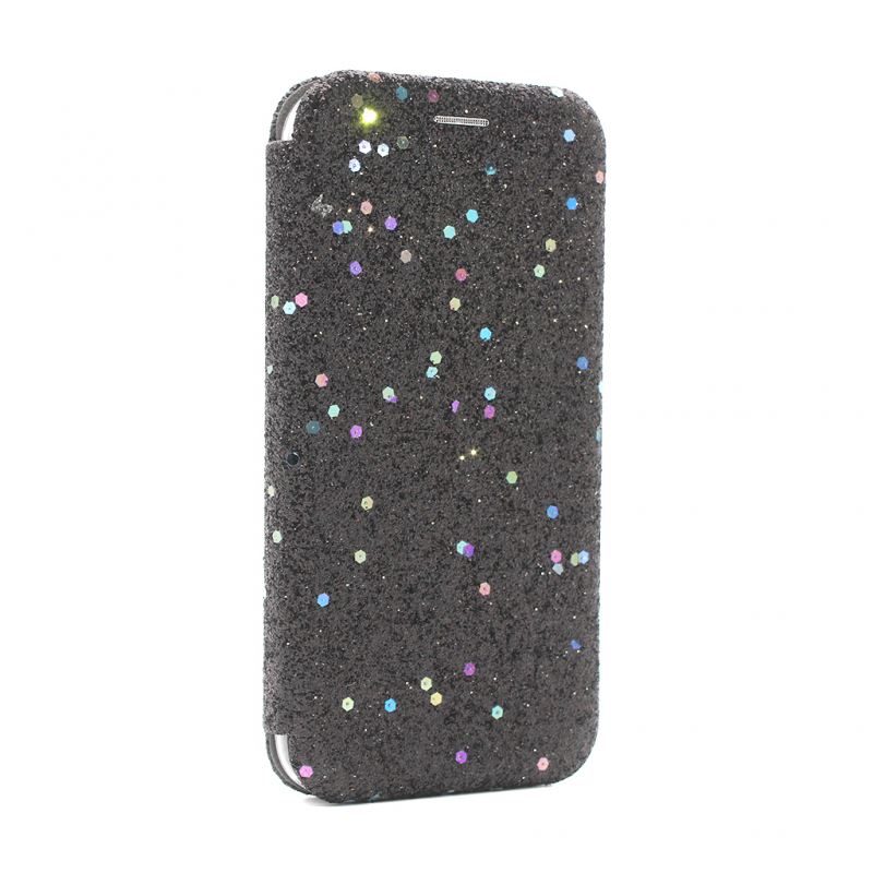 Torbica Flip Diamond za iPhone XS Max crna