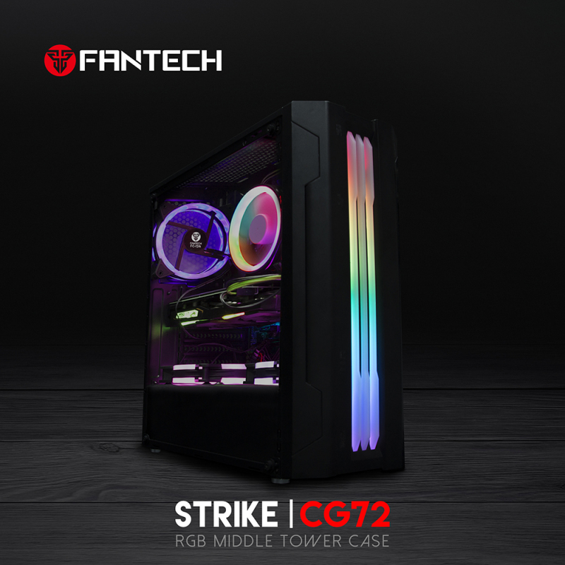 Kuciste Gaming Fantech CG72 Midi crno