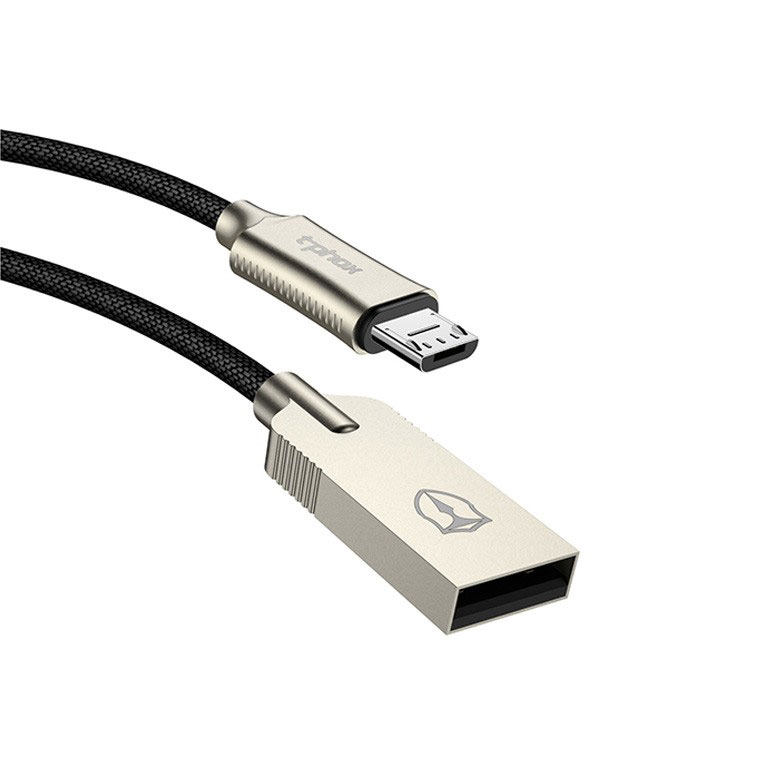 Data kabl T-phox Zinc Holly micro USB 2.4A zlatno-crni 1.2m