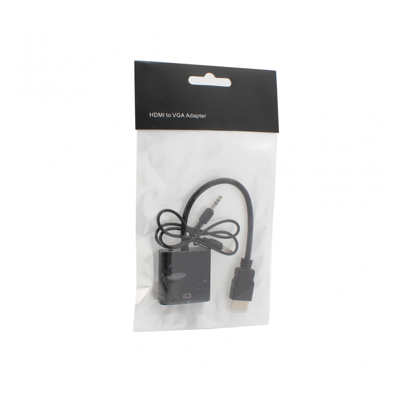 Adapter HDMI-VGA (with Audio) crni JWD-HDMI8