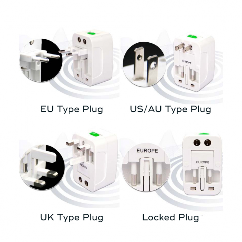Adapter EU na UK na USA na China (ALL in 1)