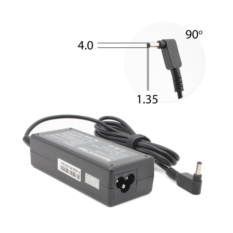 Punjac za laptop Asus 19V 3.42A (4.0*1.35) ugao 90 HQ
