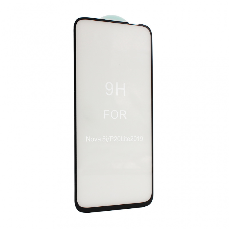 Zastitno Staklo Tempered glass 5D za Huawei P40 Lite/Nova 6 SE crni