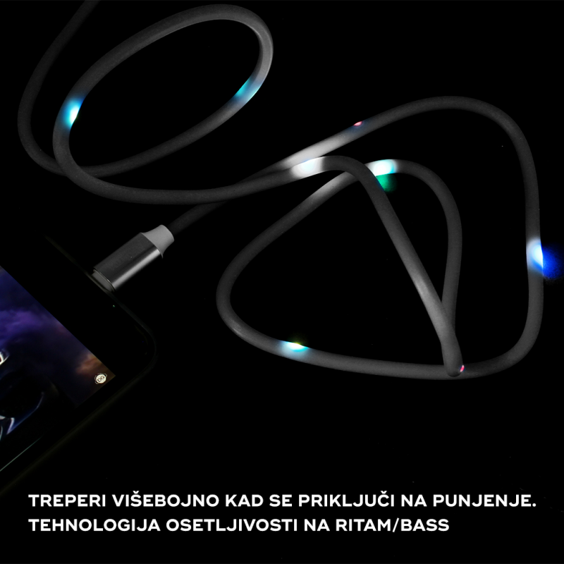 Data kabl KUCIPA K257 micro USB 1m beli