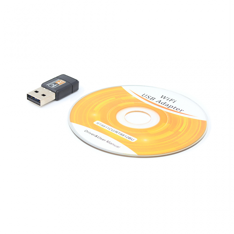 Wireless dual band adapter bez antene USB 2.4GHz 5GHz 600Mb