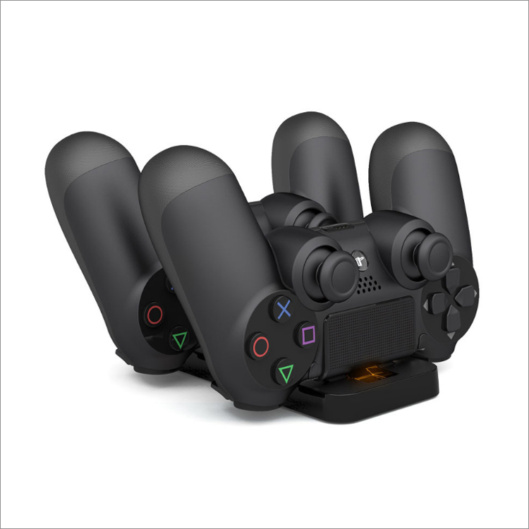 Dobe TP4-002 Punjac za PS4 kontrolere dual crni