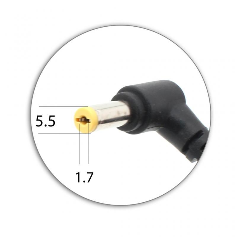 Punjac za laptop Acer 19V 2.15A (5.5*1.7) ugao 90