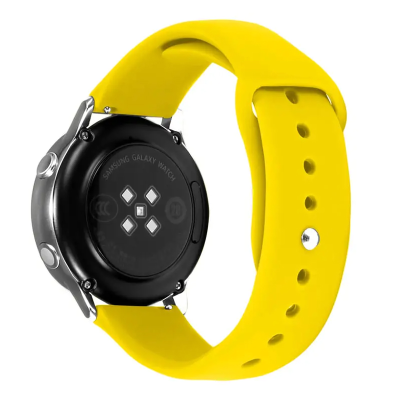 Narukvica plain za smart watch 22mm zuta