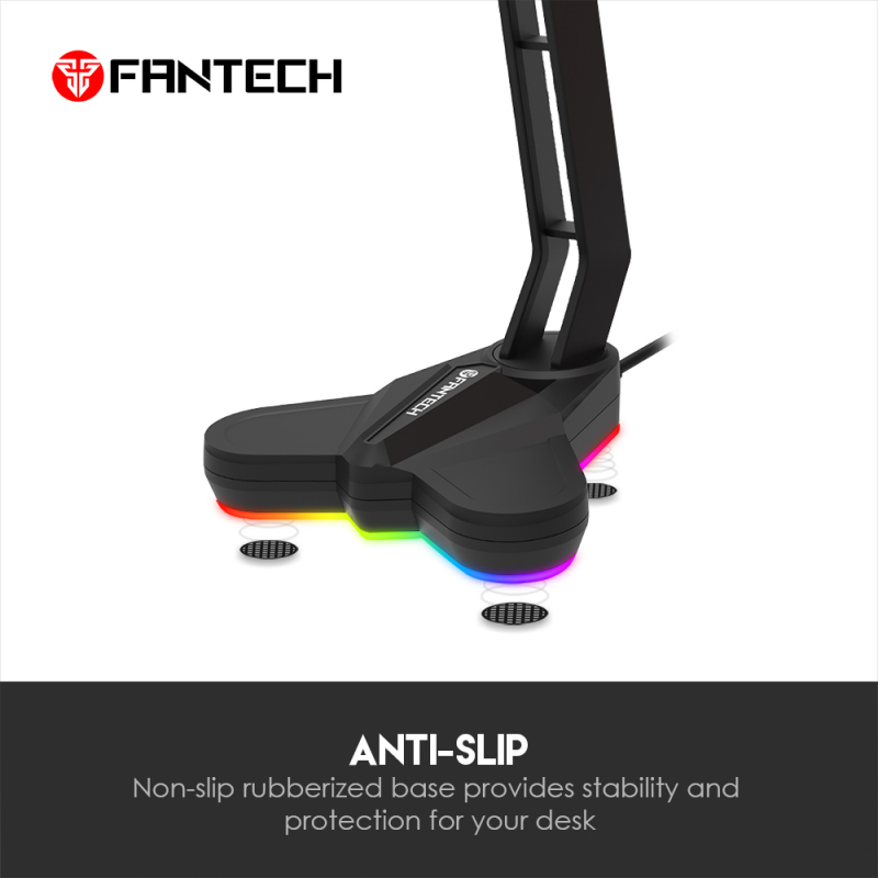 Stalak za slusalice Fantech AC3001S RGB crveni