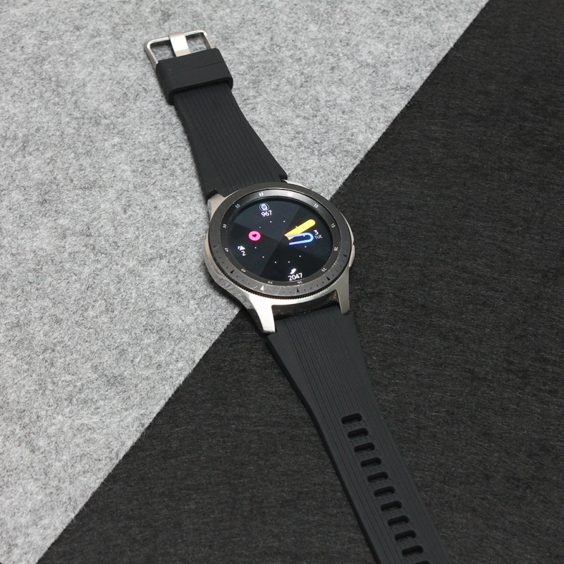 Narukvica relief za smart watch 22mm crna